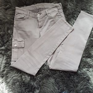 7 Mankind grey stretch jeans like new